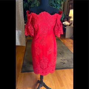 Price Reduction!! Gorgeous Red Cocktail Dress